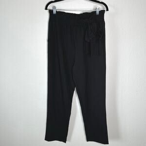 Grace Karin Cropped Paperbag Waist Pants Black Large